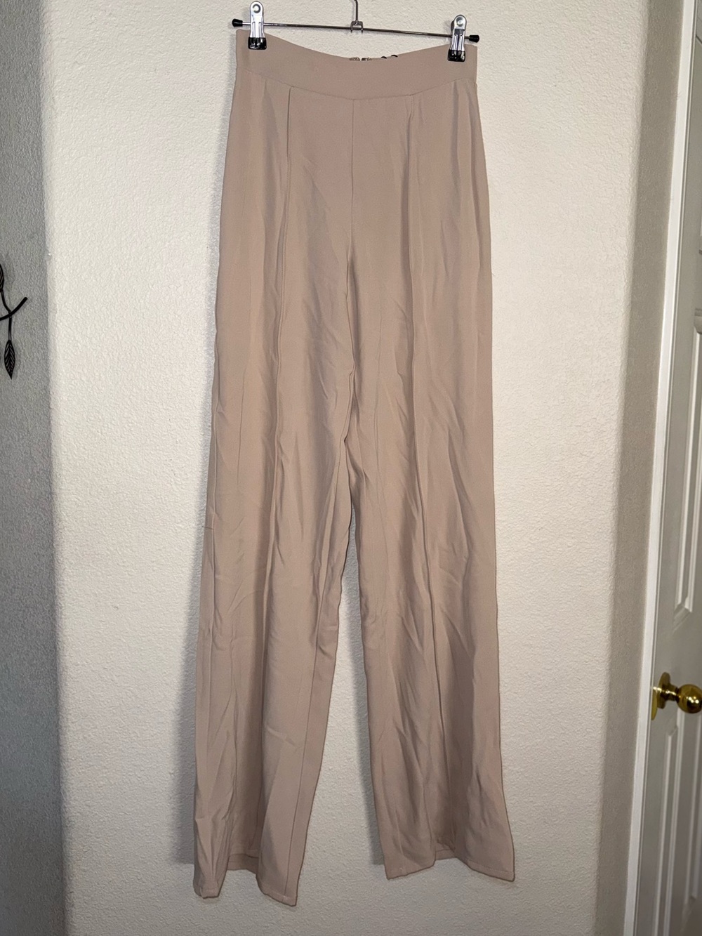 NWT Fashion Nova High Waisted Dress Pants in Taupe Size XS